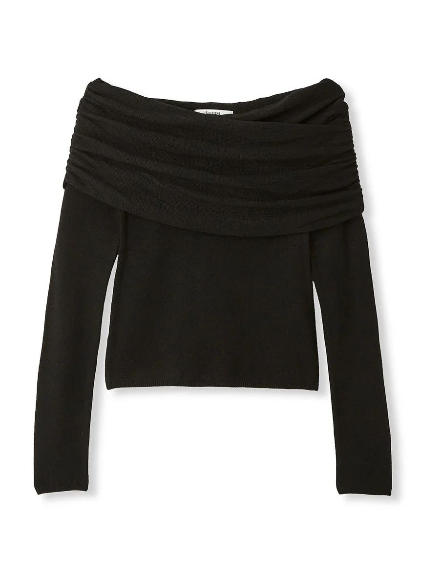 Off-Shoulder Knit Top