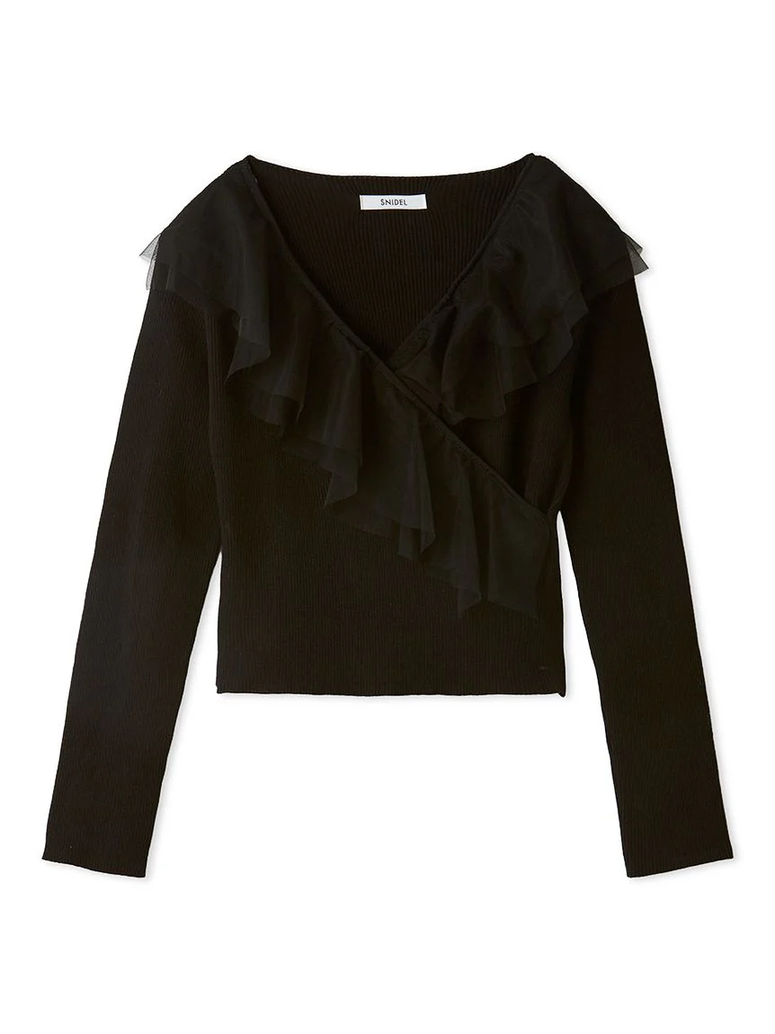 Sustainable Cache-Coeur Tulle Knit Top 8 Sustainable Cache-Coeur Tulle Knit Top