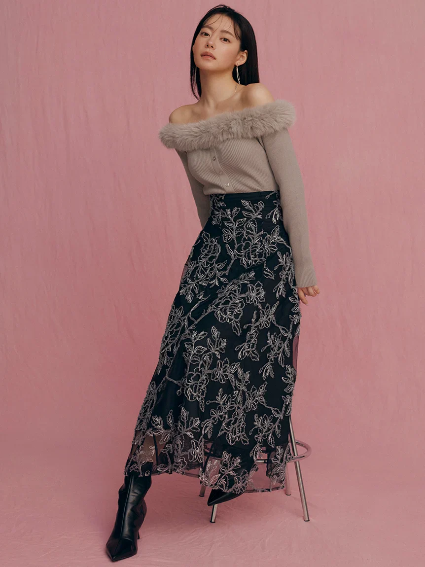 Sustainable Decollete Fur Knit Pullover 10 Sustainable Decollete Fur Knit Pullover