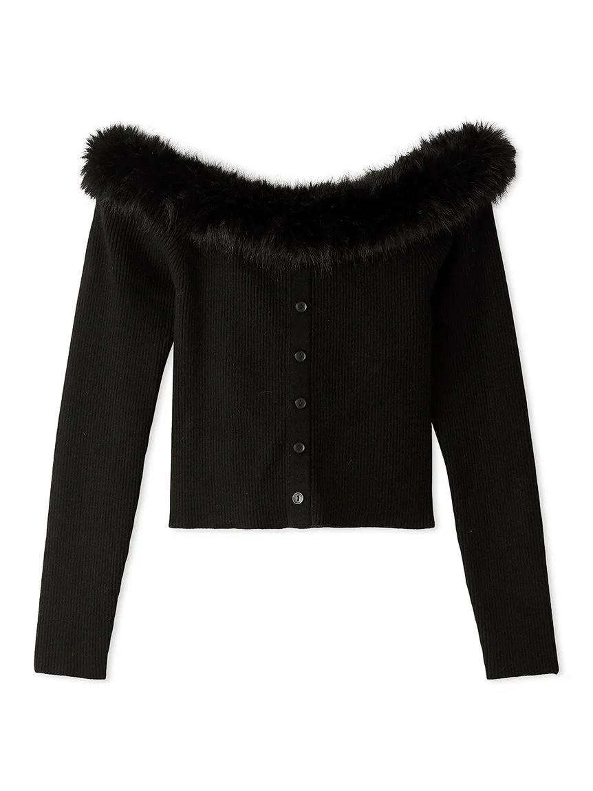 Sustainable Decollete Fur Knit Pullover 11 Sustainable Decollete Fur Knit Pullover