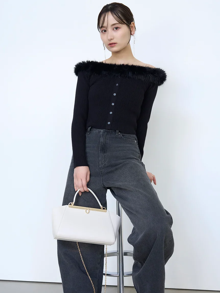 Sustainable Decollete Fur Knit Pullover 14 Sustainable Decollete Fur Knit Pullover