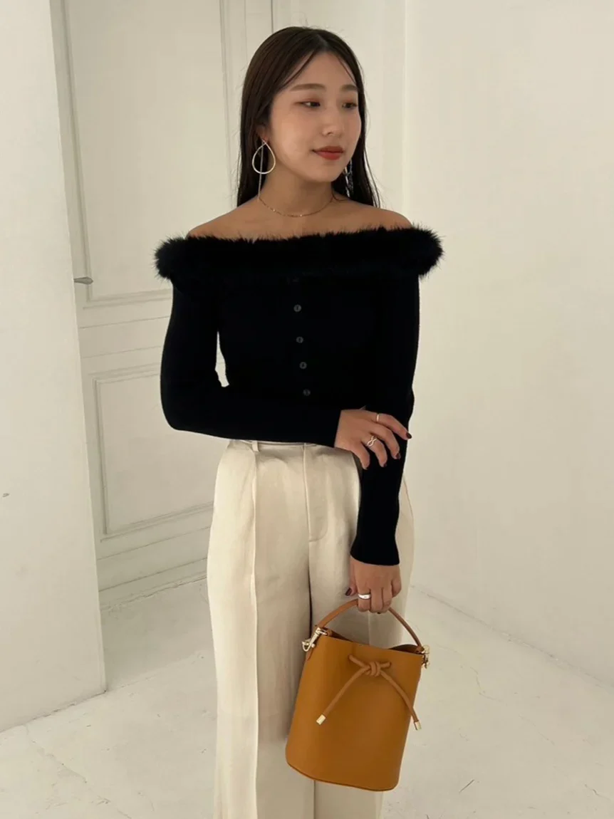 Sustainable Decollete Fur Knit Pullover 15 Sustainable Decollete Fur Knit Pullover