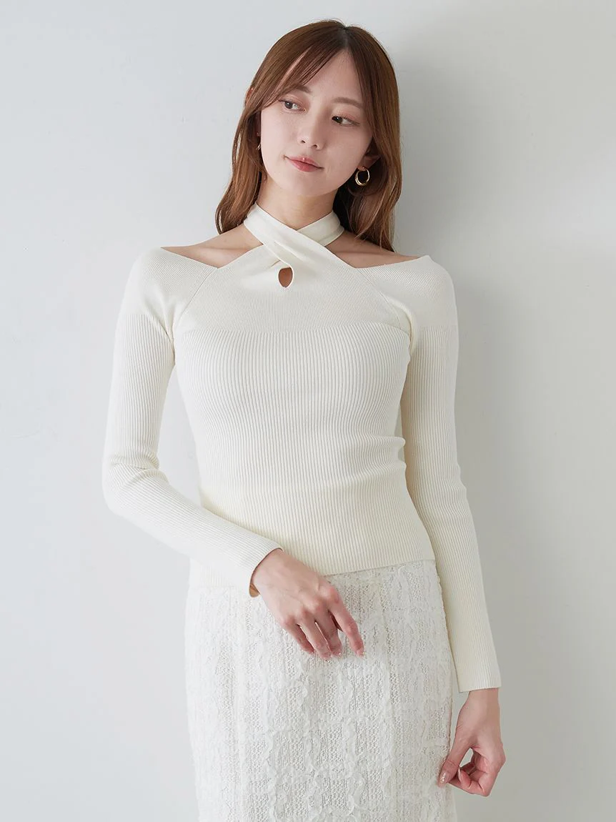 Front Cross Knit Pullover 18 Front Cross Knit Pullover