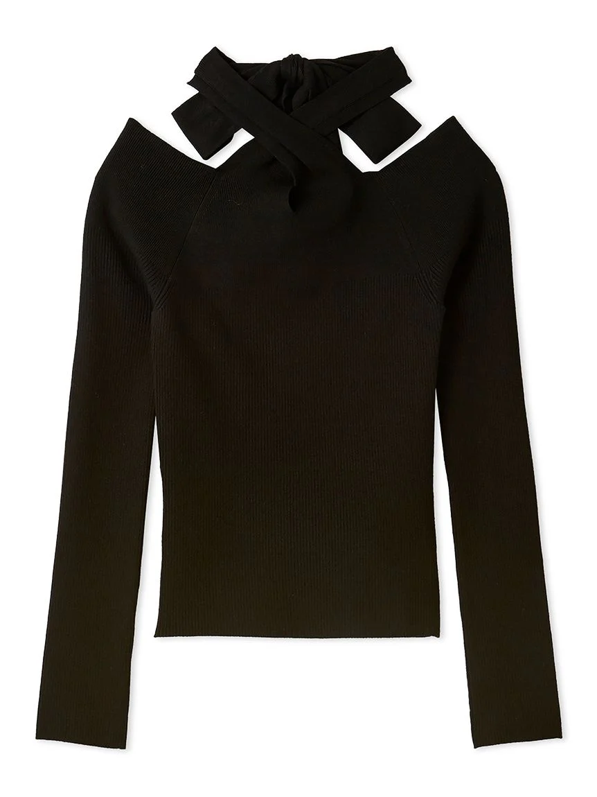 Front Cross Knit Pullover 2 Front Cross Knit Pullover