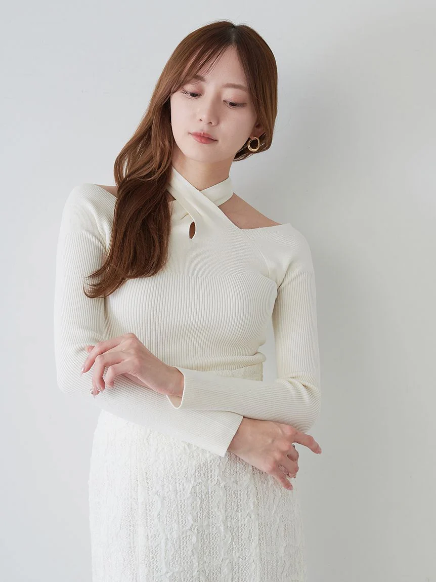 Front Cross Knit Pullover 6 Front Cross Knit Pullover