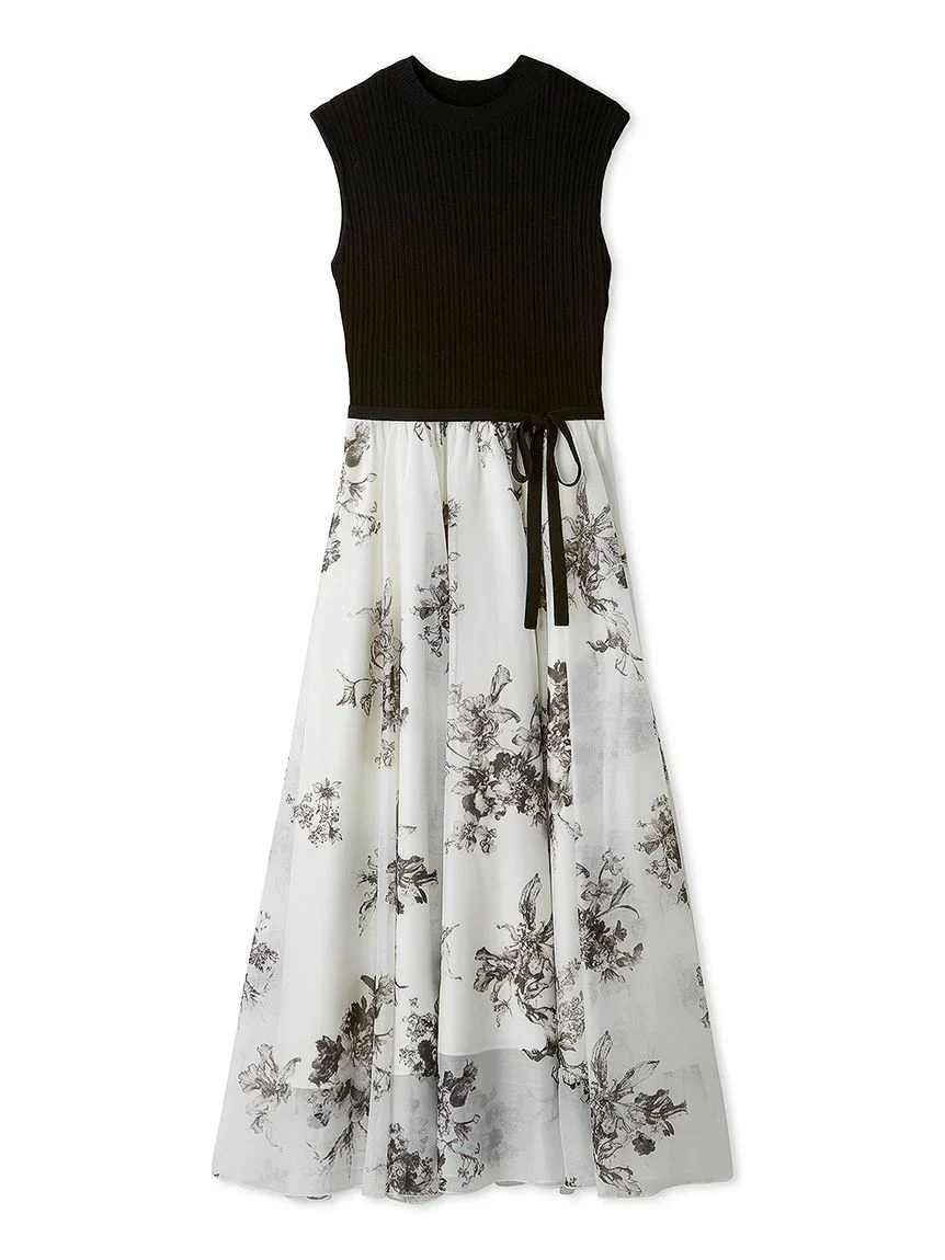 Sleeveless Knit Docking Dress