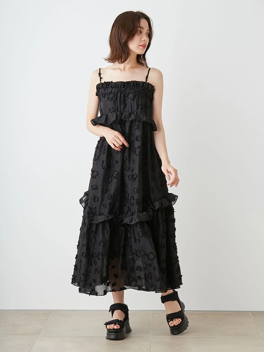 Spaghetti Strap Ruffle Maxi Dress 2 Spaghetti Strap Ruffle Maxi Dress