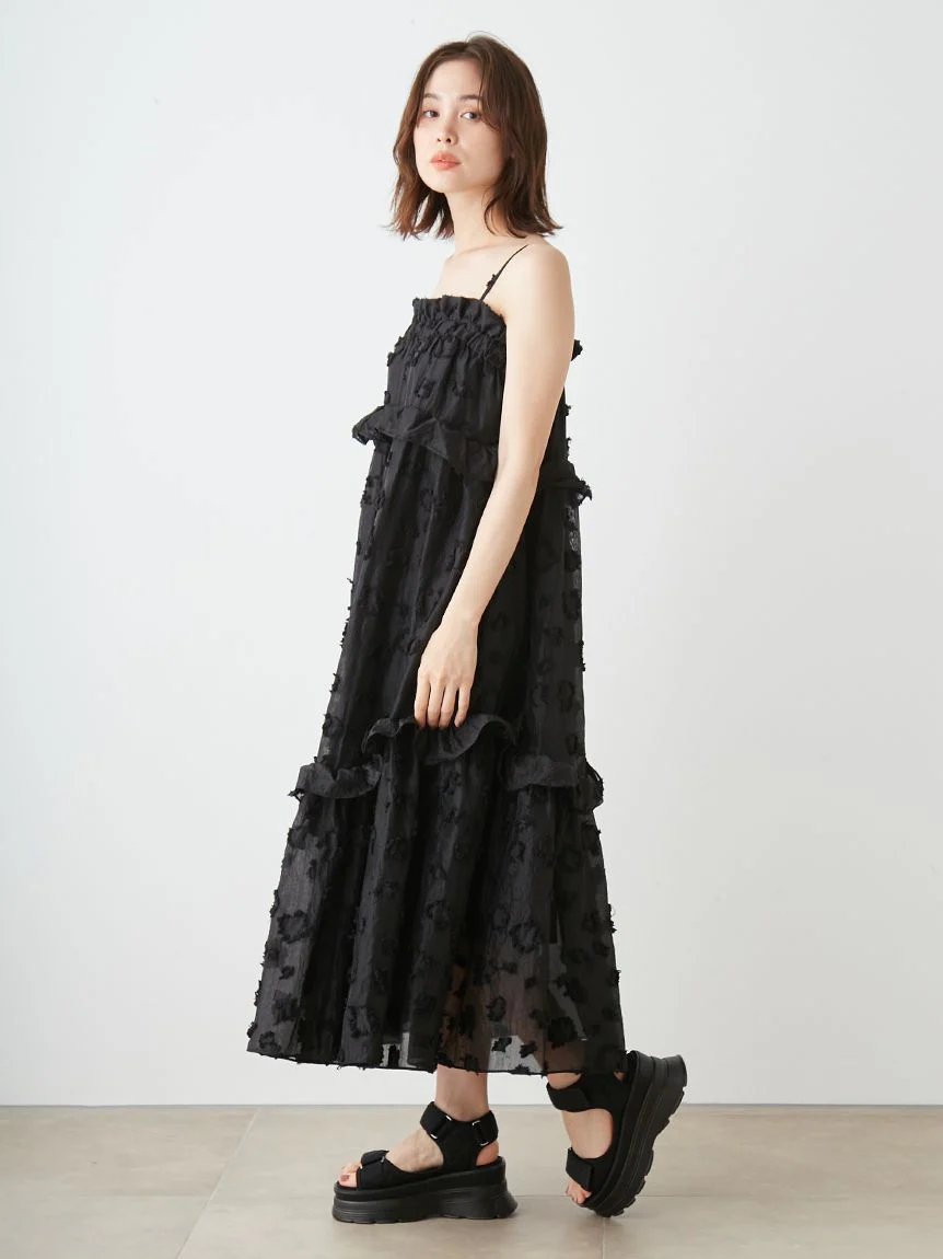 Spaghetti Strap Ruffle Maxi Dress 6 Spaghetti Strap Ruffle Maxi Dress